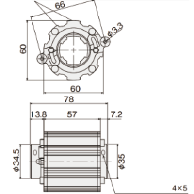 Karakuri Rotational-Stop Connector 28AT-4