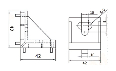 45×45 Corner Bracket DCB-45-4545A
